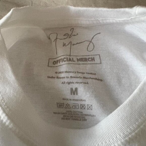 White Freddie Mercury with Sunglasses Tee - Picture 3 of 5